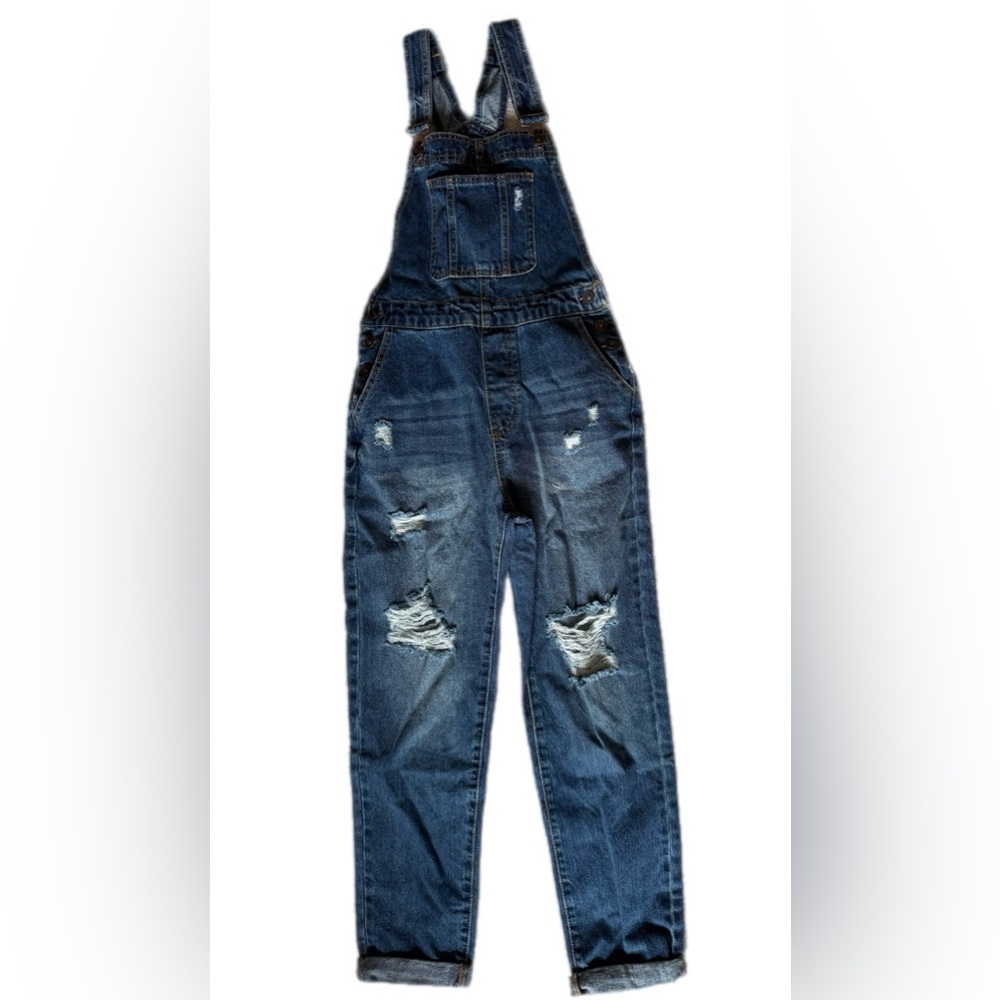 Fashion Nova denim overalls small - Picture 2 of 10